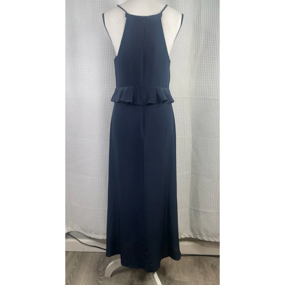 Zimmermann Flounce Picnic Dress 100% Silk Sleeveless Cocktail Events Navy Sz 2 - Picture 4 of 12